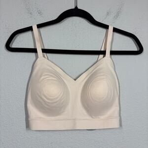 Floatley Womens Medium Cozy Adjustable Bra Nude Tan Padded Wireless Stretch